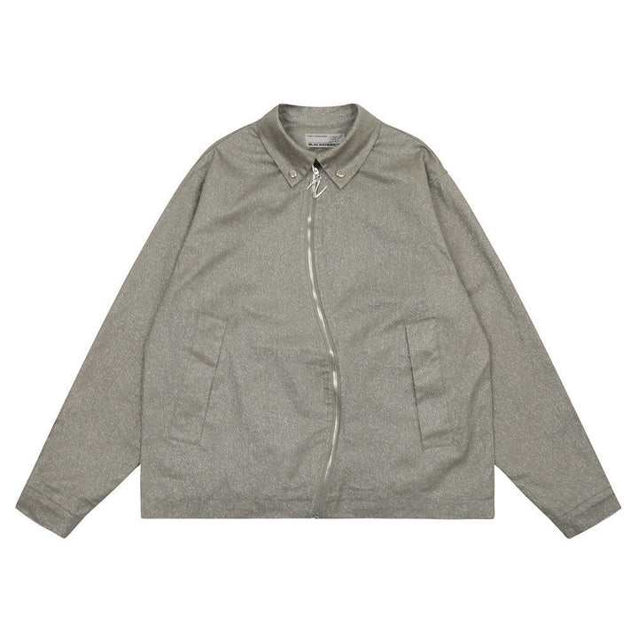 ZYPRA zipped jacket by LF in grijsgroen