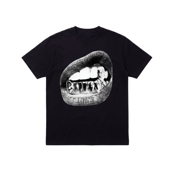 MYSTA T-shirt van by LF met print van lippen en grill