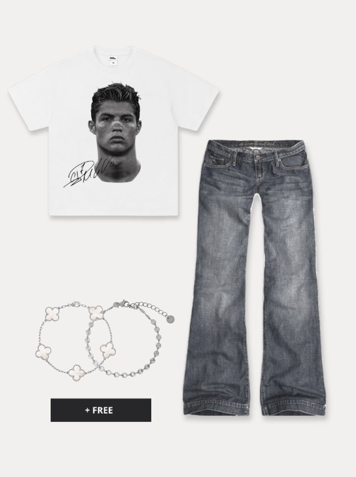 Viral Outfit - Silver Shadow