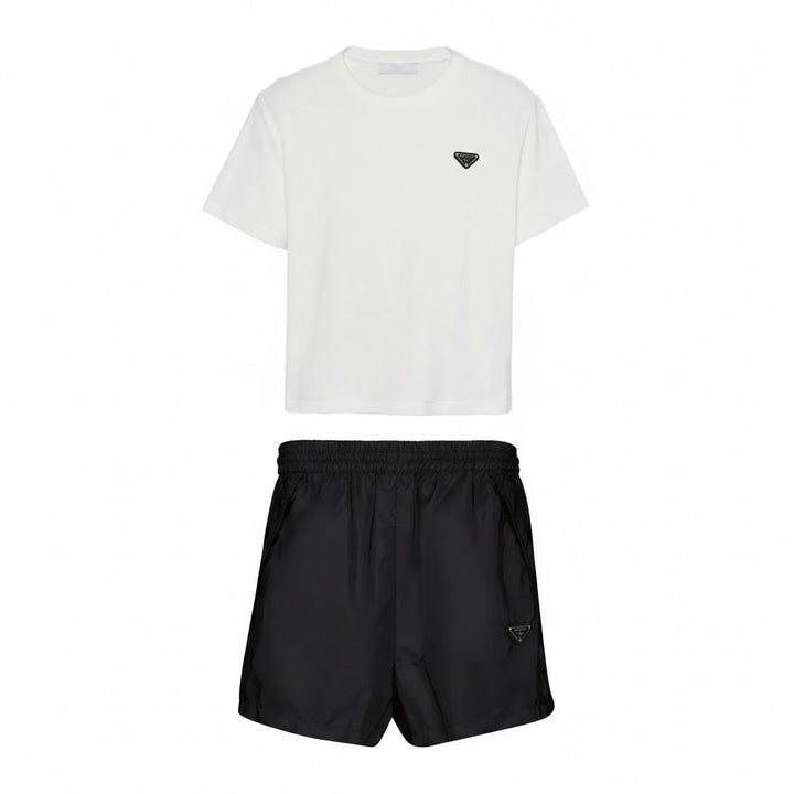 Prada Triangle Logo T-Shirt & Shorts Set – foto 2 – LodyFair