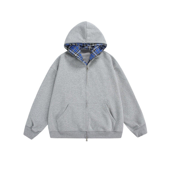 Chequered Line – Zip Hoodie – foto 3 – LodyFair