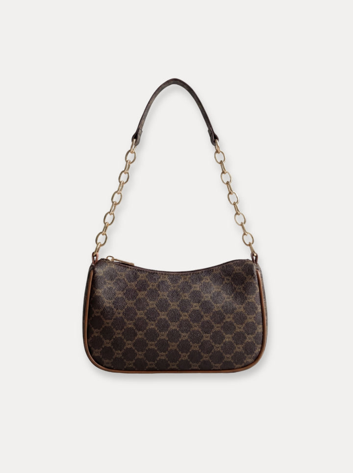 Chain Handle Baguette Bag