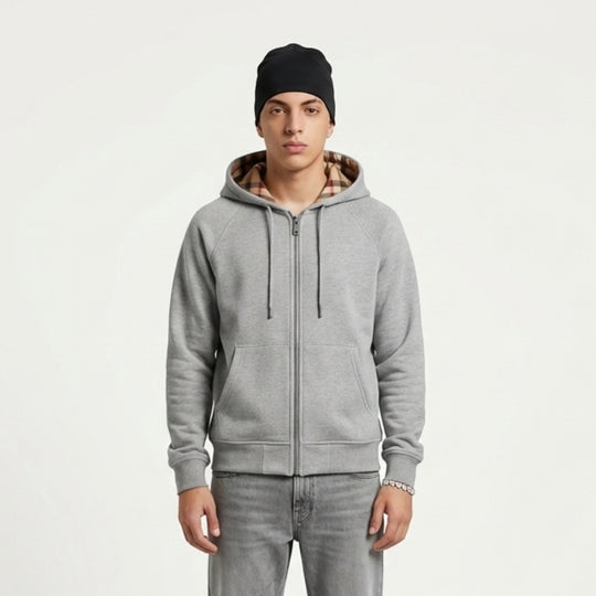 Chequer – Zip Hoodie – LodyFair
