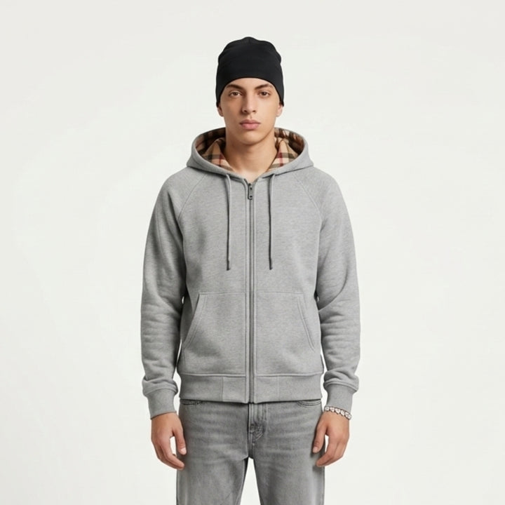 Chequer – Zip Hoodie – LodyFair