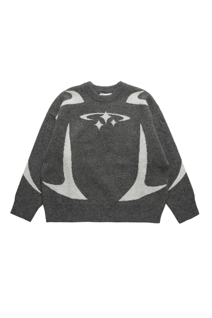 Y2K Stars Knitted Sweater