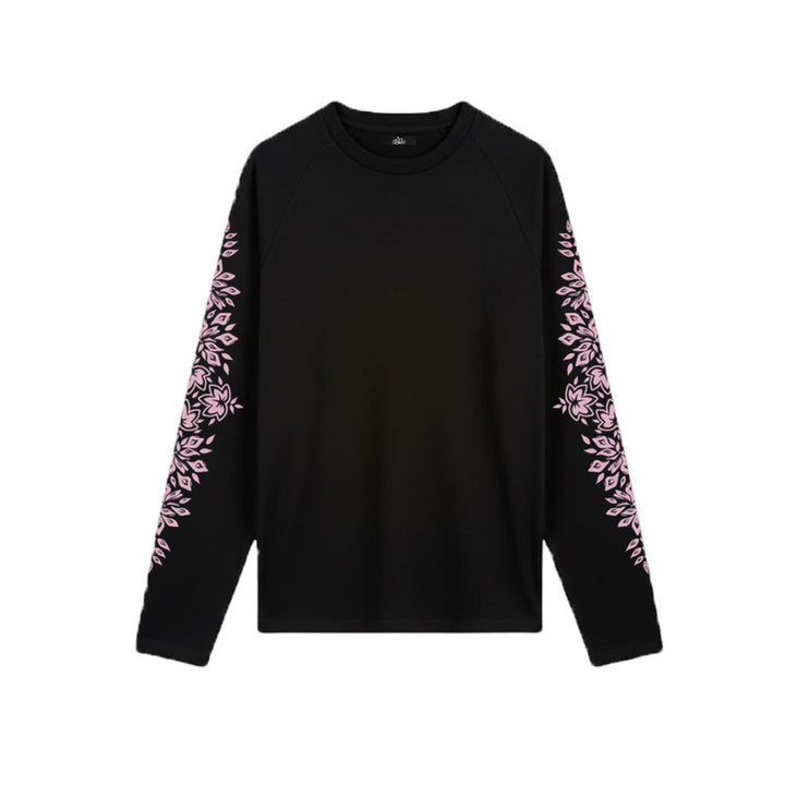 BLOOM MOTIF T-shirt van by LF met bloemmotief op de mouwen
