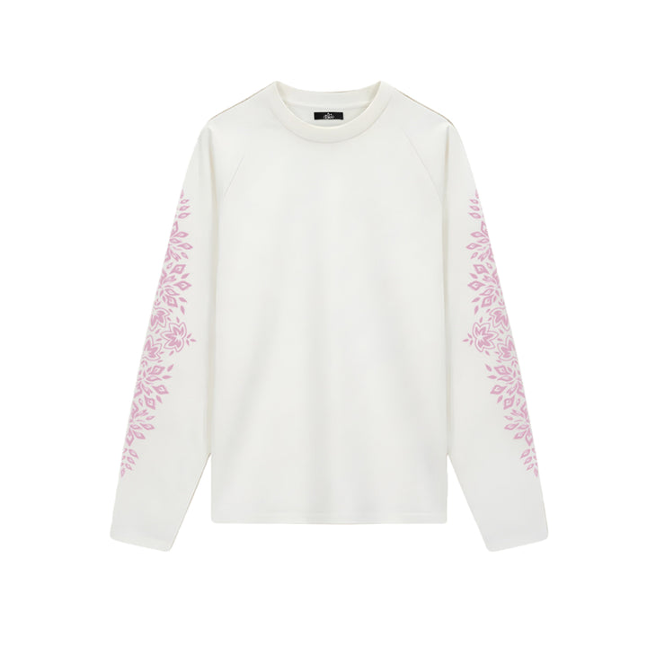 BLOOM MOTIF T-shirt van by LF met bloemmotief op de mouwen
