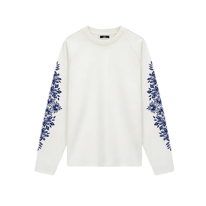 BLOOM MOTIF T-shirt van by LF met bloemmotief op de mouwen