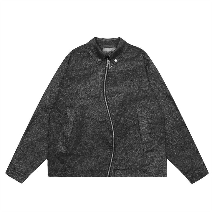 ZYPRA zipped jacket by LF in zwart