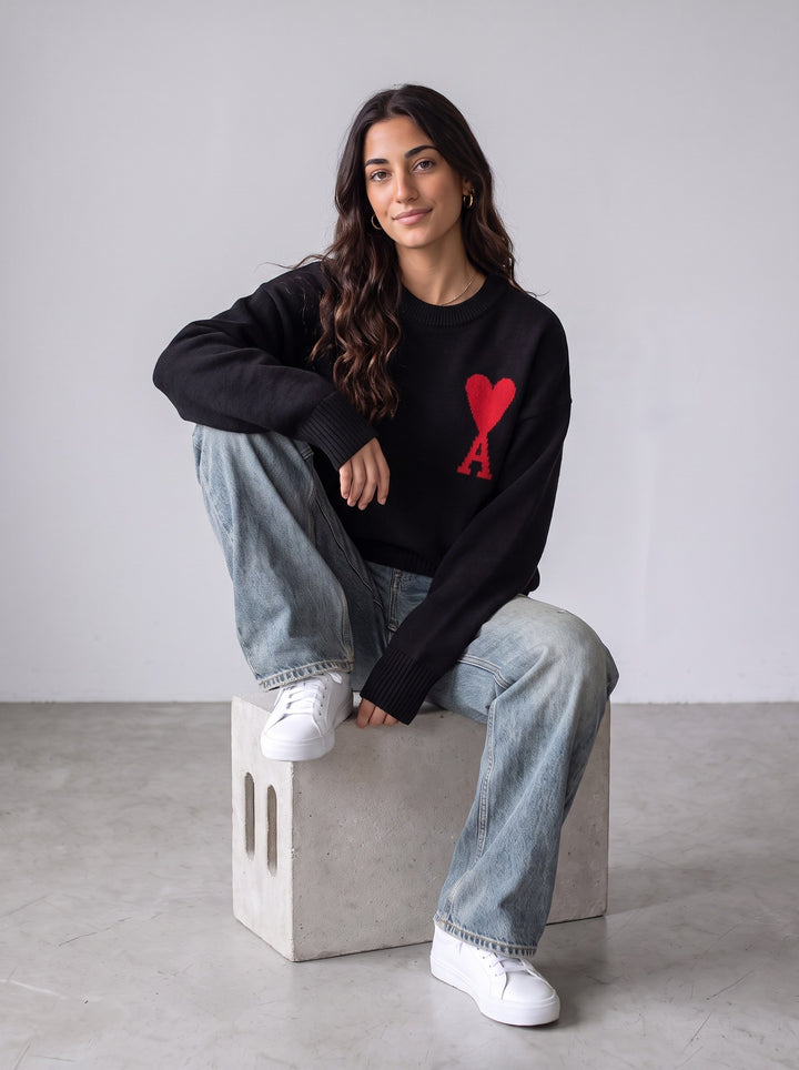 Ami Paris Sweater — gedragen door model