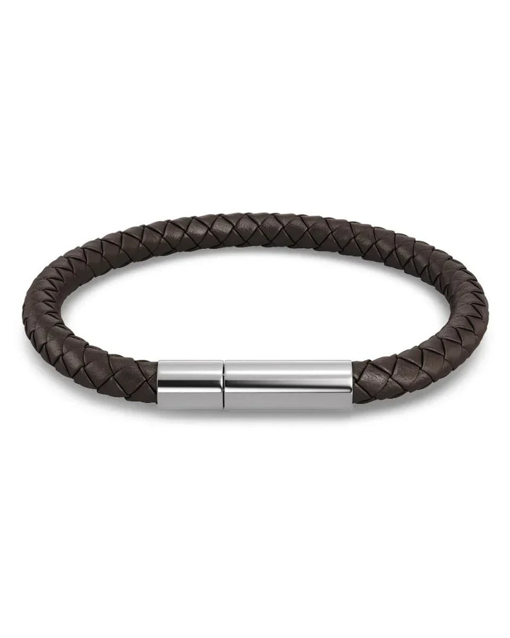 Zixa - Bracelet Leather Brown/Silver – LodyFair